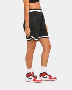 Saint Morta Men's Icon Mesh Basketball Short Black/White -Mitchell & Ness Shop 4454569097746 womens 0060
