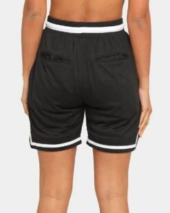 Saint Morta Men's Icon Mesh Basketball Short Black/White -Mitchell & Ness Shop 4454569097746 womens 0080