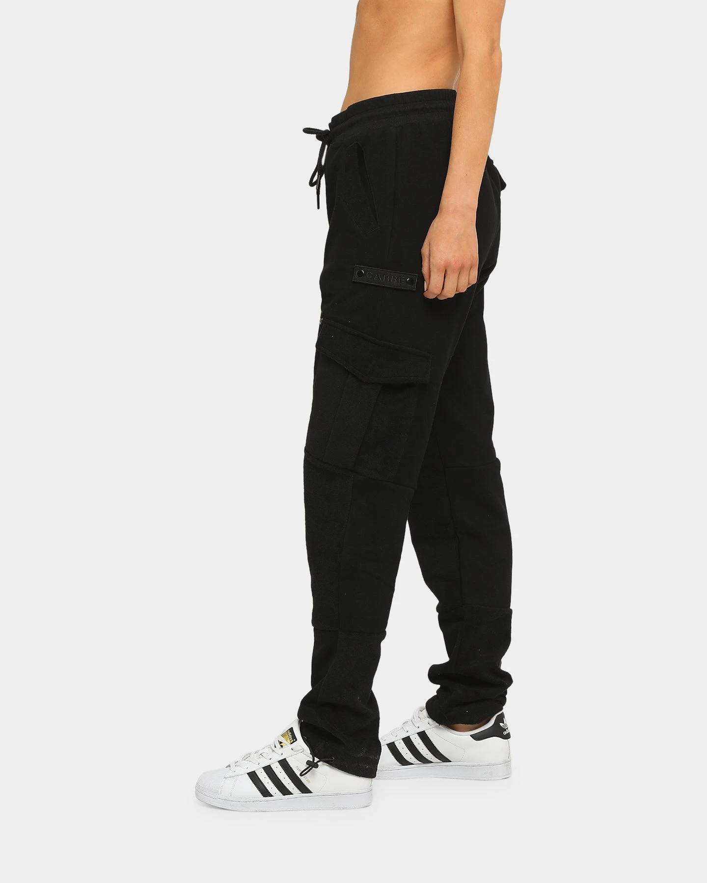 Carré Evolution Cargo Track Pant Black Carré Evolution Cargo Track Pant Black -Mitchell & Ness Shop 4454569222377 womens 00090