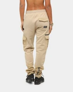 Carré Evolution Cargo Track Pant Stone -Mitchell & Ness Shop 4454569222445 womens 00040