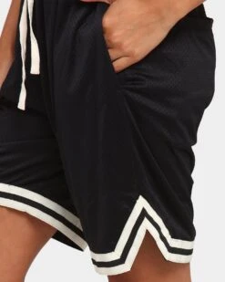 EN ES Rival Basket Ball Shorts Black -Mitchell & Ness Shop 4454569314447 womens 0090