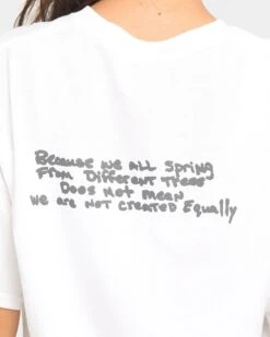 Tupac Social Message Short Sleeve T-Shirt White -Mitchell & Ness Shop 4454569421992 womens 0040