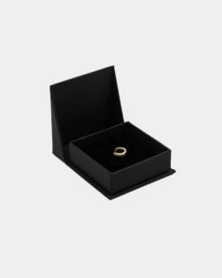 Raising Hell Women's 2mm Iced Huggie Earring Iced Gold -Mitchell & Ness Shop 4454569768349 default 00090