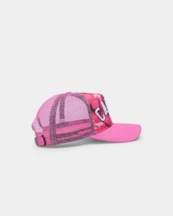 Carre C-Class Camo Trucker Strapback Pink -Mitchell & Ness Shop 4454570827325 default 0030
