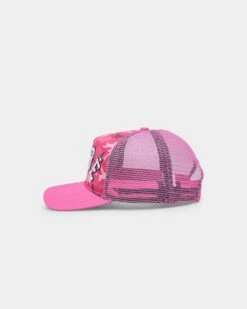 Carre C-Class Camo Trucker Strapback Pink -Mitchell & Ness Shop 4454570827325 default 0040