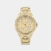 Versus Versace 6eme Arrondissement Crystal Set Gold Watch Yellow Gold
