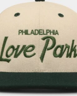 Hood Love Park Two Tone Snapback Forest/White -Mitchell & Ness Shop 850046754081 default 0050