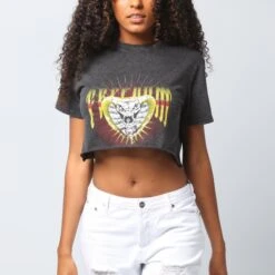 Nana Judy Women's Nash Crop Tee Vintage Black -Mitchell & Ness Shop 9343371160883 normal 0030