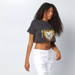 Nana Judy Women's Nash Crop Tee Vintage Black -Mitchell & Ness Shop 9343371160883 normal 0040