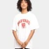 NATIONAL COLLEGIATE ATHLETIC ASSC Harvard University Team Arch Logo Vintage T-Shirt Vintage White -Mitchell & Ness Shop 9353380255777 womens 0010