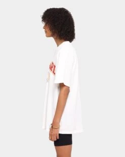 NATIONAL COLLEGIATE ATHLETIC ASSC Harvard University Team Arch Logo Vintage T-Shirt Vintage White -Mitchell & Ness Shop 9353380255777 womens 0060